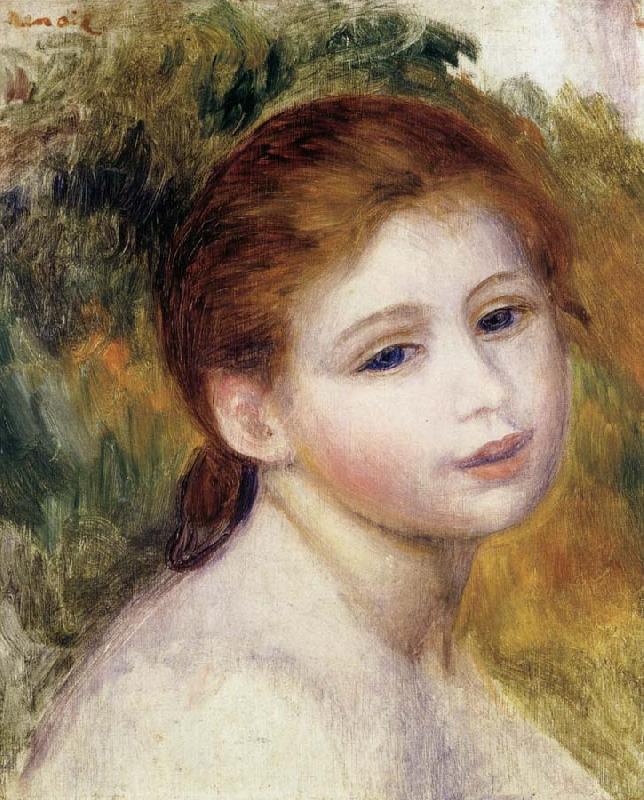 Pierre Renoir Head of a Woman oil painting picture